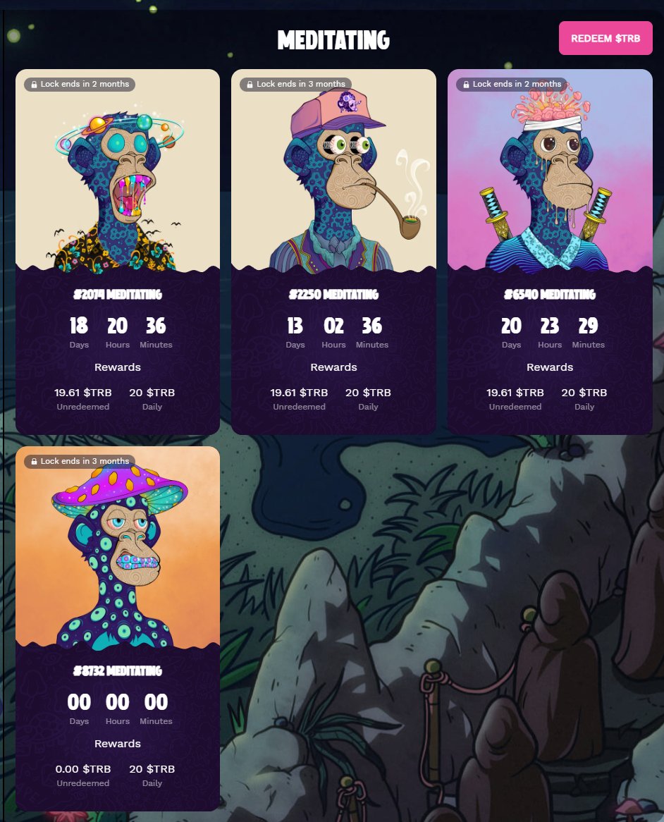 a new member just jumped into my home, locked it for 3 months, no doubt

btw, just figured out my apes are all in blue coincidentally

trust the process 🌀🌀
<a href="/trippinapes/"></a> 
#NFTCommunity #SolanaNFTs