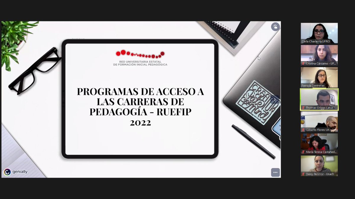 Pedagogias_UFRO's tweet photo. 👩💻Equipo del Programa Yo Quiero Ser Profesor/a #UFRO, participó de la 1° Reunión del año de la #RUEFIP (Red Universitaria Estatal de Formación Inicial Pedagógica). 👩🏫👨🏫 https://t.co/SSUpp4GRDG