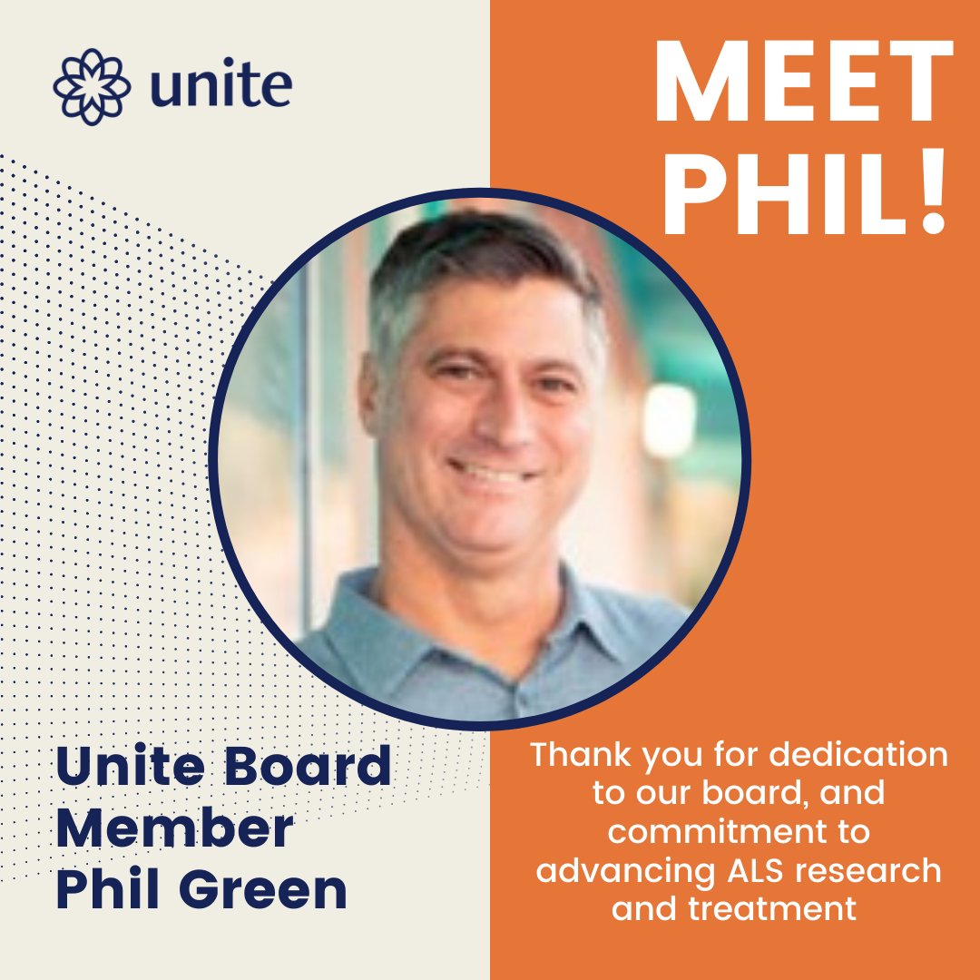 unite_ALS's tweet photo. Meet Phil! Phil has made his life’s work improving the fight against #ALS. He is active with many patient advocacy organizations and serves as a volunteer patient advisor to several companies working on ALS therapies and technologies. Phil, we appreciate all you do! https://t.co/D0UWUIOG6X