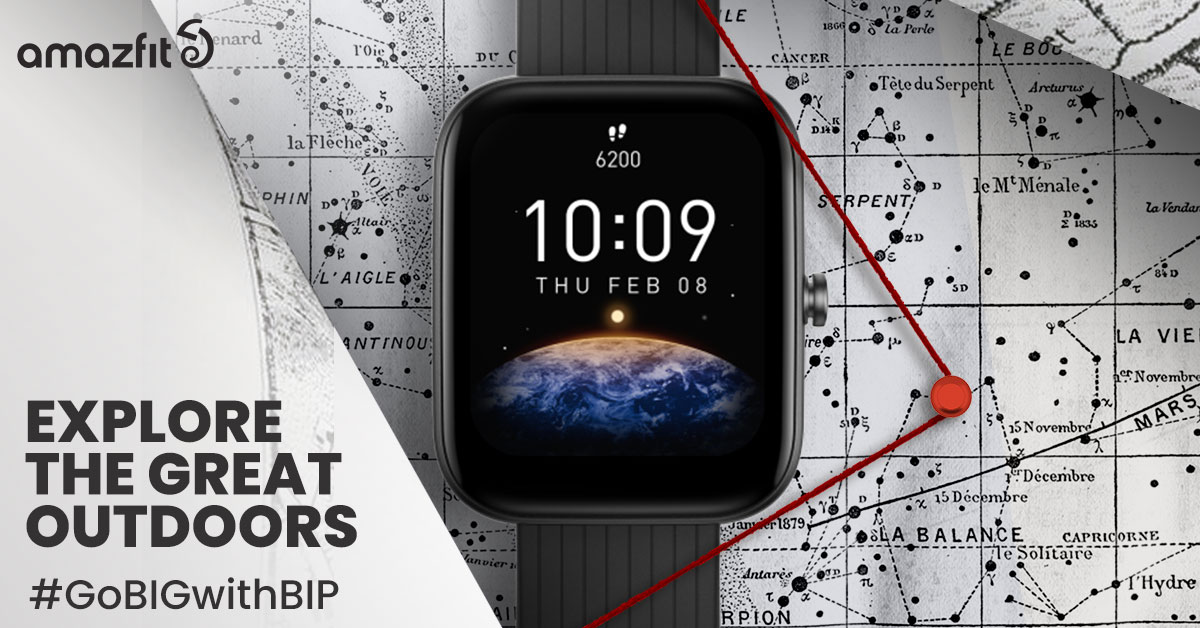 AmazfitIN's tweet photo. Track your moves through the great outdoors with high-precision.
Explore the big open world with #Amazfit Bip 3 Pro that supports 4 satellite positioning systems.
#Amazfit #AmazfitIndia #NewLaunch #Smartwatch #BIP3Series #BIP3PRO #GoBIGwithBIP #ThinkBigThinkBip https://t.co/9l0qOYm2RT