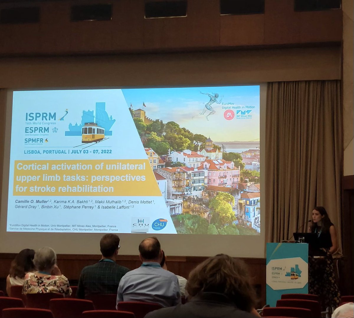 ⏩Oral communication 👩‍💼at #ISPRM2022 in the STROKE II session by <a href="/_CamilleMuller_/">Camille Muller</a> <a href="/EuroMov/">EuroMovDigitalHealthMotion @euromovdhm.bsky.social</a> #digital #health #motion <a href="/umontpellier/">Université de Montpellier</a> <a href="/CHU_Montpellier/">CHU de Montpellier</a> <a href="/IMTMinesAles/">IMT Mines Alès</a> <a href="/ReArmProject/">ReArm Project</a>