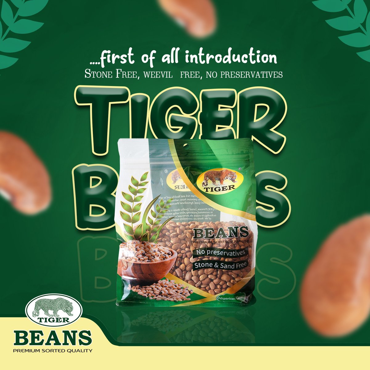 thetigerfoods's tweet photo. We can't keep calm. Thank you all for believing in this innovation. 
We are still in the business of offering you the best in the world of spice, seasonings and dehydrated vegetables.
Our premium sorted quality #TigerBeans is Weevil-free, Chemical-free and dirt-free. https://t.co/mpIippLAvw