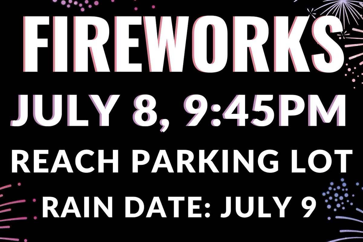 CentralHuron's tweet photo. Tonight is the night for the Fireworks Display at the REACH parking lot. Bring the whole family out to enjoy seeing a beautiful show! You won't want to miss it! #fireworks #lightupthesky #familyfun #centralhuron https://t.co/jsgiOupWXc