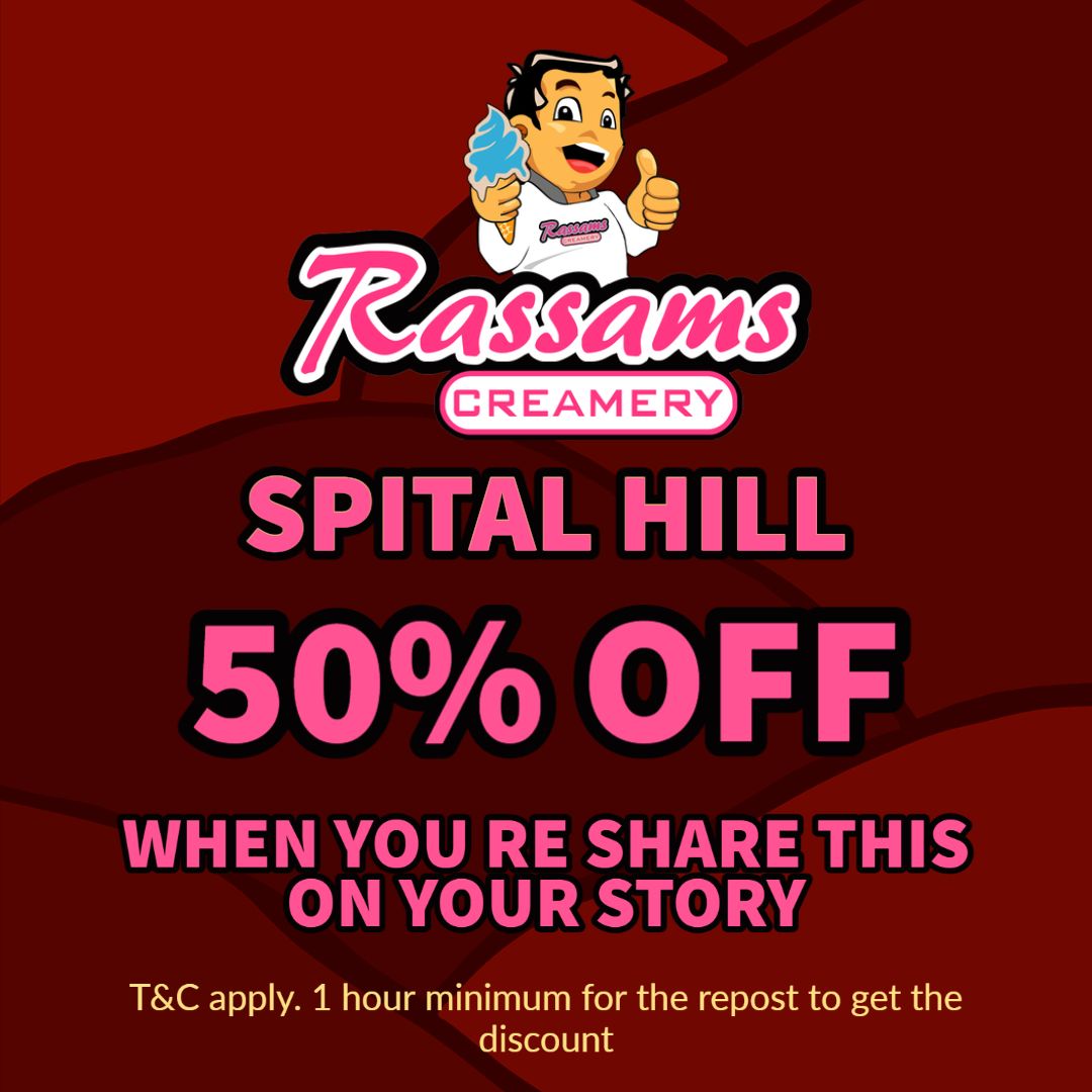 Rassams2012's tweet photo. 50% OFF WHEN YOU SHARE THIS ON TO YOUR STORY. 
-
T&amp;C apply. 1 hour minimum for the repost to get the discount! 
-
Make your way down to our new store opening at 4pm today! 
-
Located at Spital Hill! 
-
#sweets #openingday #rassamscreamery #sweettreats https://t.co/w00FcaWOLG