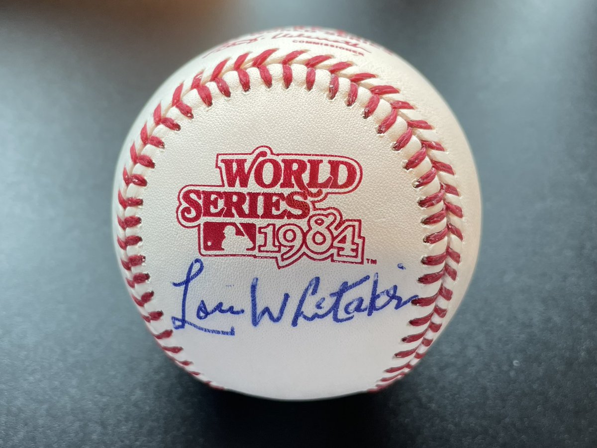 DETAuthentics's tweet image. #Giveaway - RT &amp;amp; FOLLOW @DETAuthentics for a chance to win:

Lou Whitaker Autographed 1984 World Series Baseball

Winner will be picked at random and notified by DM on 7/10/22

Don’t miss the Whitaker Autograph Appearance on August 6!

Autograph Tickets: atmlb.com/3OXCgcV