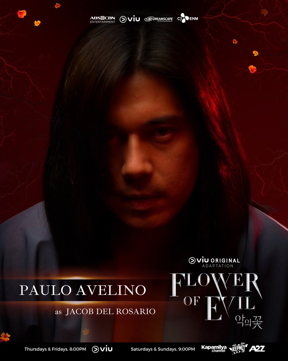 DreamscapePH's tweet photo. Abangan si Paulo Avelino bilang Jacob Del Rosario sa Flower Of Evil!

#FlowerOfEvil every Thursday &amp; Friday, 8PM streaming on Viu and every weekend Saturday &amp; Sunday, 9PM on Kapamilya Channel, Jeepney TV and A2Z! https://t.co/FA6PbcrafE