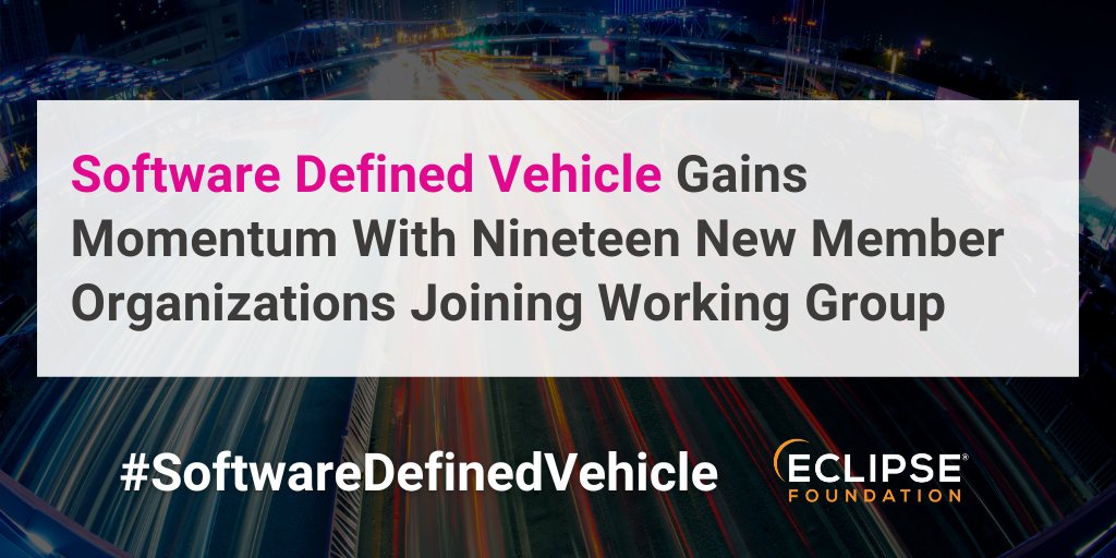 SDVeclipse's tweet photo. #SoftwareDefineVehicle members @BoschGlobal,@Microsoft, @Conti_Industry, @ZF_Group, @cariad_tech, @Accenture, and @eteration are making software available to any organization that wishes to use it for vehicle development. Learn more: https://t.co/GQ2ELs6m4T #opensource #SDV https://t.co/FiXdI58B4w