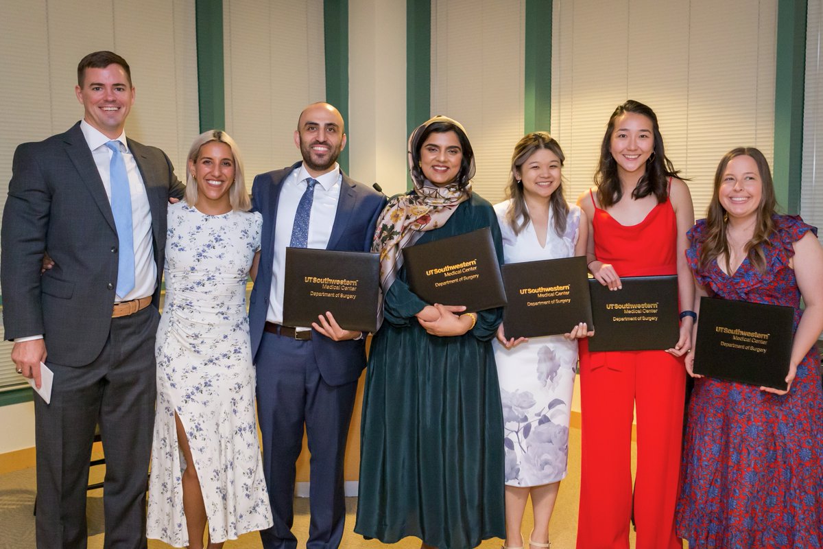 UTSW_Surgery's tweet photo. Our chief surgical residents graduated two weeks ago and we miss them already!

#utswsurgery #surgicalresidency #graduation https://t.co/IGQHLlsOyZ