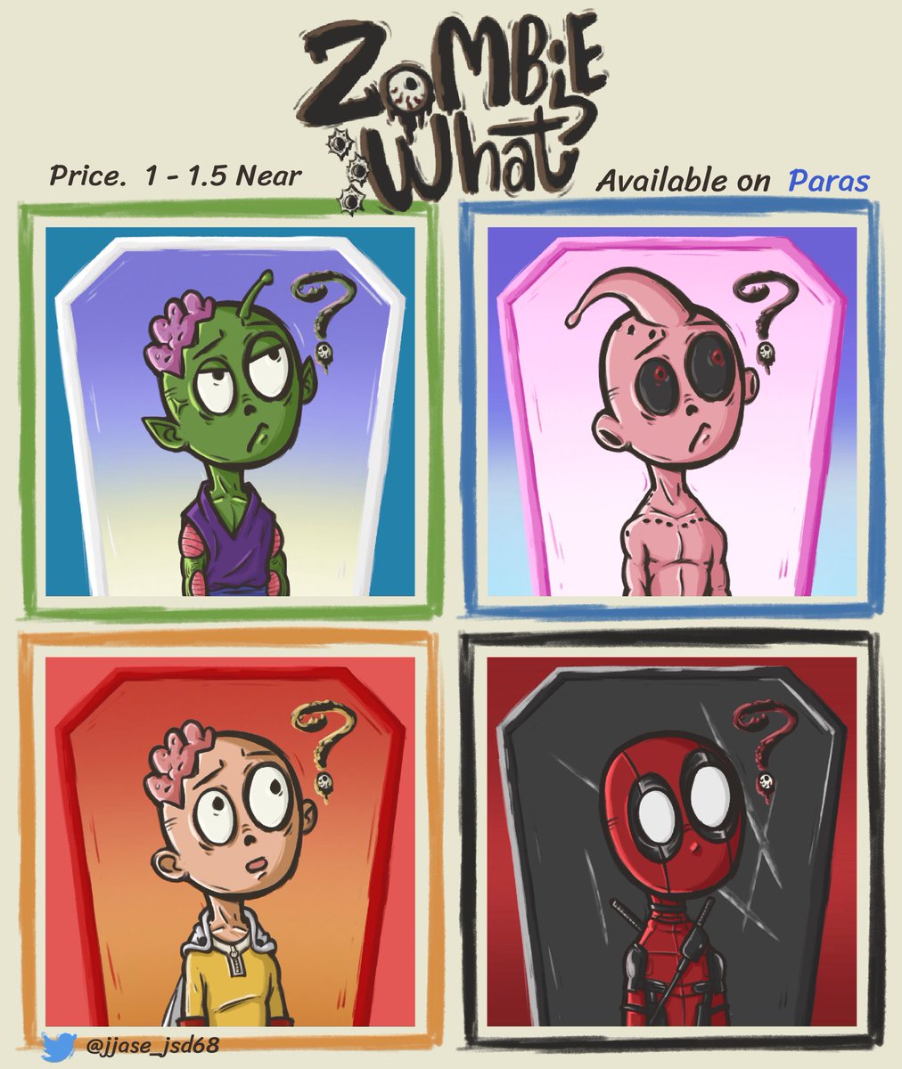 🌟NEW DROP🎉
🧟‍♂️ZoMBiE…What?

🧠ZoMBiE…? 23
🧠ZoMBiE…? 24
🧠ZoMBiE…? 25
🧠ZoMBiE…? 26

❤️Price 1.2 Near 

❤️Available Now on @ParasHQ 

paras.id/collection/zom…

#ZoMBiEWhat #NFTTHAILAND #NFTdrops #NFTCommmunity #NFTs #PARASnft
