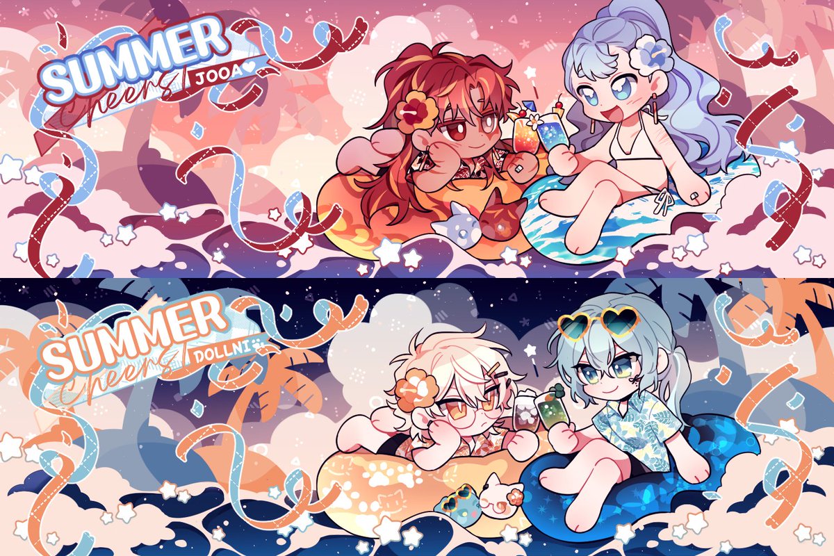 🥂안녕하세요... 더운 여름입니다... 오랜만에 고정틀 커미션을 가져왔어요
바캉스 고정틀! 문의와 신청은 디엠으로 받습니다😎👍
🥂안내 - fruit-candy.postype.com/post/12607020