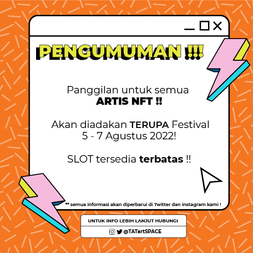 Attention everything will soon be held in a TERUPA festive.
We also open opportunities for those of you who want to exhibit,
immediately register yourself immediately !!!
👇👇👇
forms.gle/LDRATQqt6YRajR…