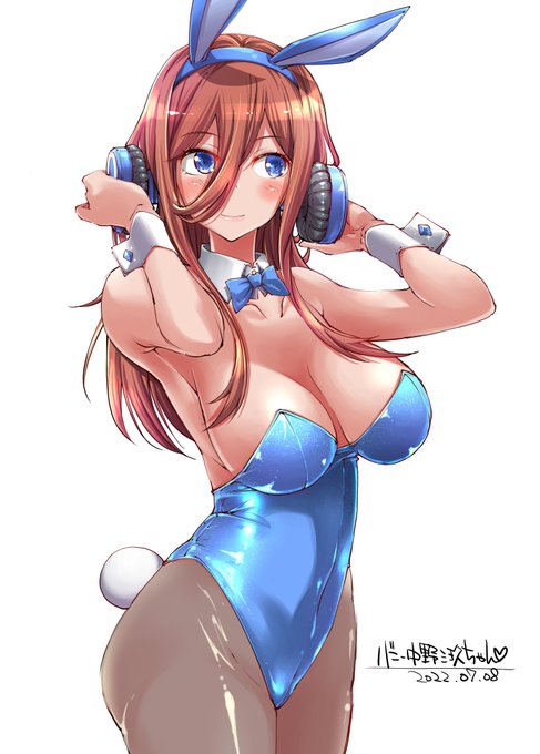 昼間描いたバニー三玖ちゃんです! #中野三玖 #五等分の花嫁 