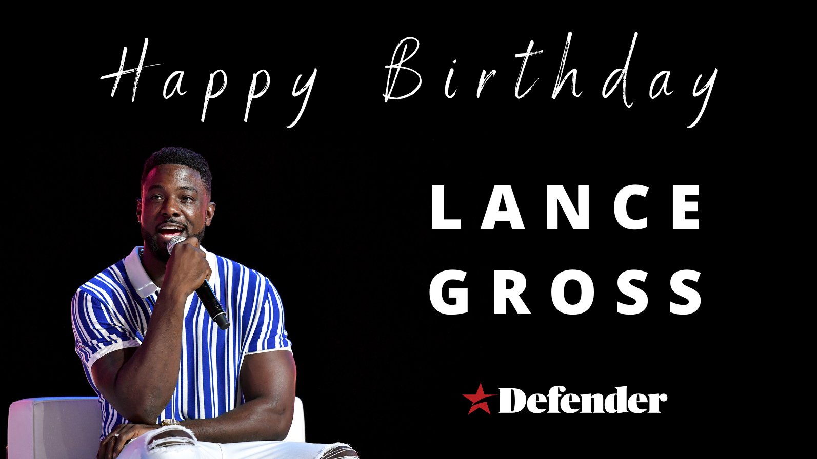 We are sending a big Happy Birthday to star, Lance Gross.

He turns 41 today. 