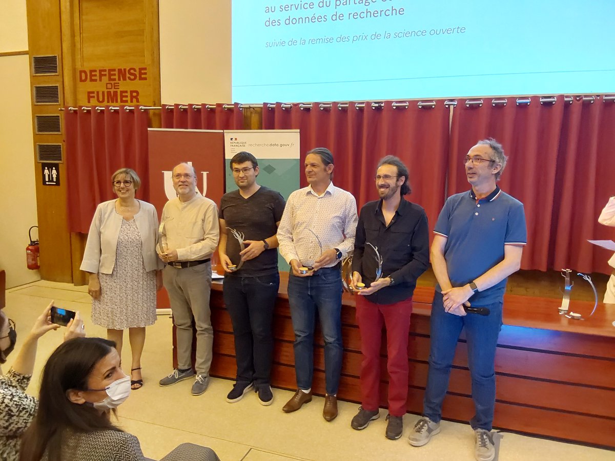 sfermigier's tweet photo. J'étais aujourd'hui à la journée de la Science Ouverte pour assister, notamment, à la remise publique des prix science ouverte du logiciel libre de la recherche (du fait de ma participation au jury du concours). https://t.co/TsAHCruIXg