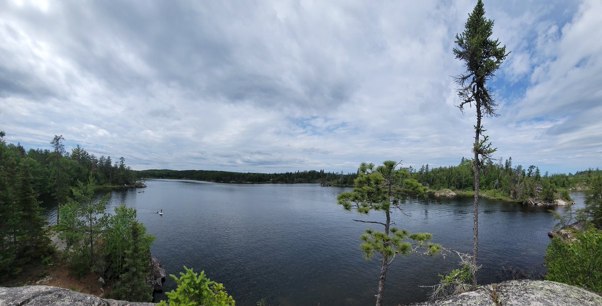 Minnesotatick's tweet photo. End of the trail..the #GunflintTrail #Minnesota Lake Saganaga https://t.co/C4xJ2KCcap