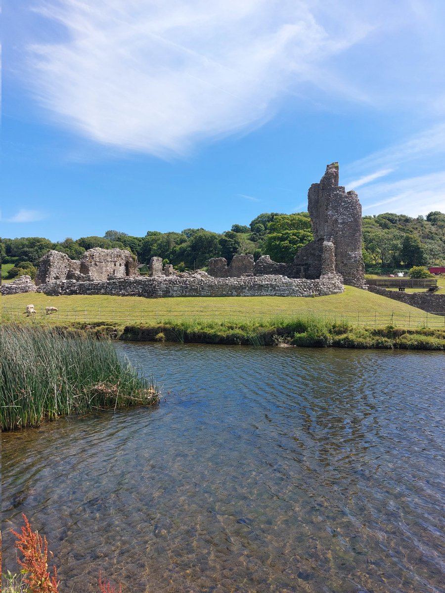 CCHS_History10's tweet photo. History Teacher on a Geography trip, so had to take a picture of Ogmore Castle! @GeographyCCHS #Riverstudy #normancastle https://t.co/3xtXH79E7L