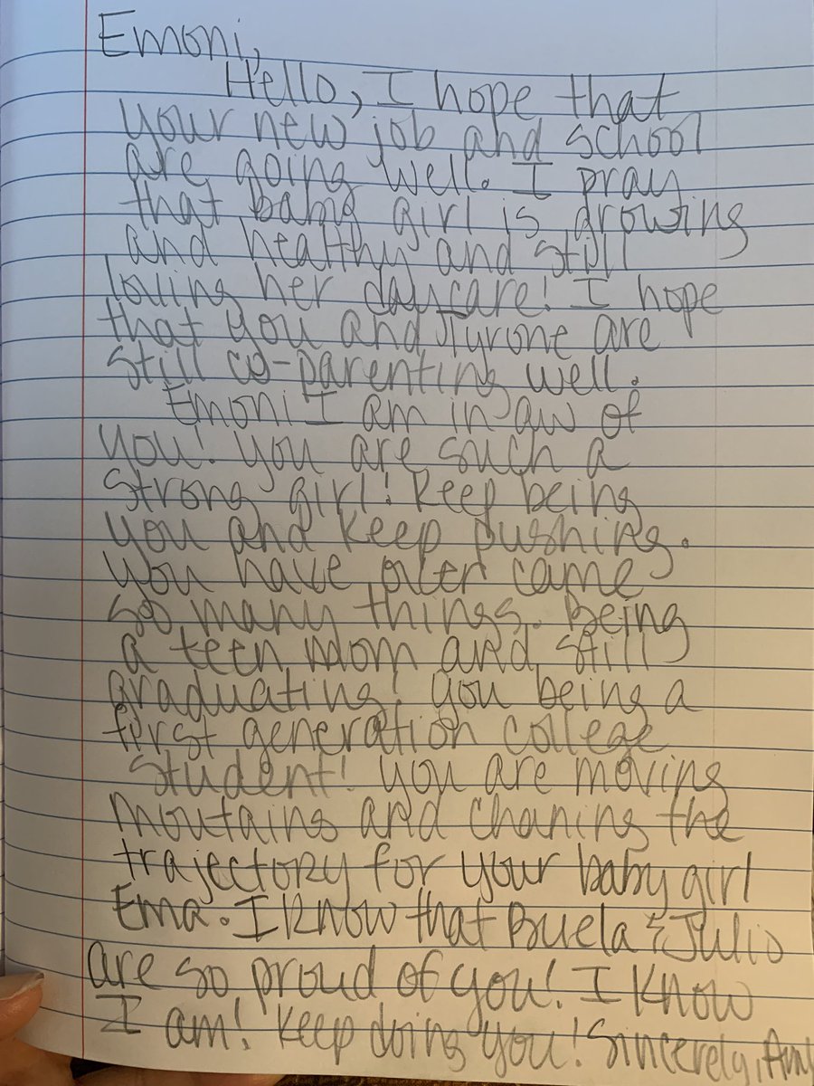 gamy269_amy's tweet photo. “Read and Write” I wrote a letter to the main character, Emoni, of the novel I just completed. Thank you @garcia_marcy2 for donating this novel to our @NISDRoss little library! I’m excited to put it back so another can enjoy this great read! @mcontrerasnisd #ReadingRebels https://t.co/0yiRtZVVhx