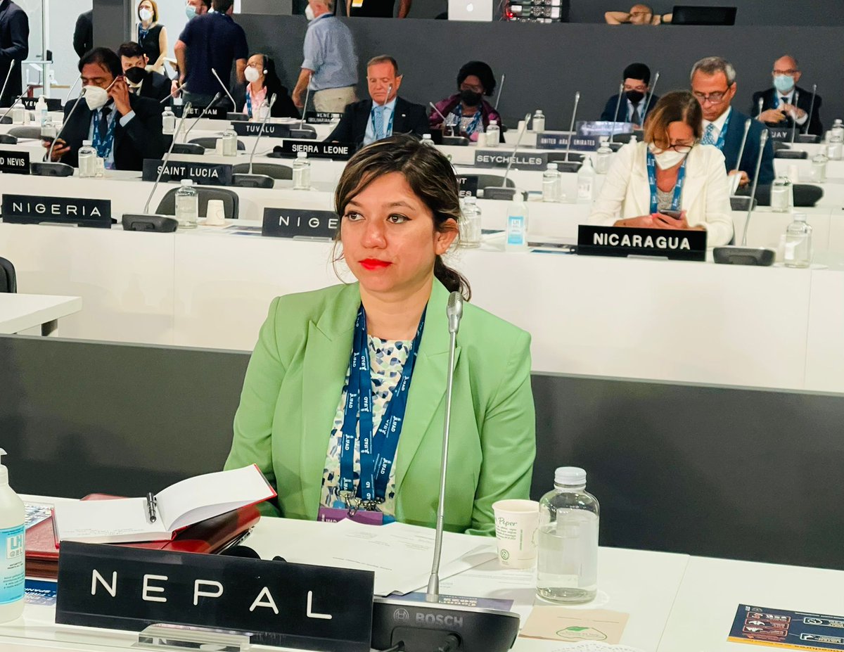 EoN_Vienna's tweet photo. Nepal congratulates Dr. Álvaro Lario of the Kingdom of Spain for his election as the new President of @IFAD. CDA at the mission, Dr. Illa Mainali attended the First special session of the Governing Council of @IFAD held on 7/7/2022 in Rome where the election took place.@MofaNepal https://t.co/BucE4yRElX