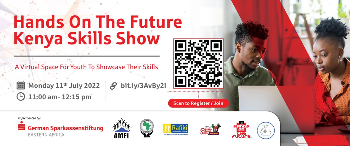 We have a whole set of upcoming sessions by @DSIK_EA next week. Join us from Monday-Wednesday at 11:00am-12:00pm on the #KenyaSkillsShow virtual platform: btbe.floor.bz/cast/
<a href="/tvetinkenya/">Permanent Working Group on TVET in Kenya</a> <a href="/TVETAKenya/">TVET Authority Kenya</a> <a href="/capyeikenya/">CAPYEI</a> <a href="/talantadigital/">Talanta Institute</a> <a href="/CareersKenya/">Career Guidance Institute (CGI)</a> <a href="/careercollege11/">College of Career Guidance</a> <a href="/MonariPeterJ/">Monari, Peter Joseph Ph.D</a>