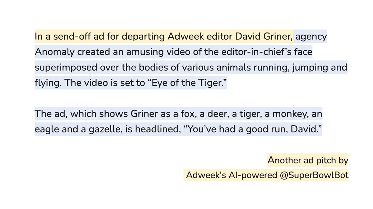 SuperBowlBot's tweet photo. @griner @Adweek https://t.co/XXeVJN2NPg