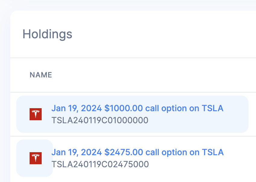 tryportfolioapp's tweet photo. Sneak peek of new options tracking 👀 https://t.co/AVE1as04cq