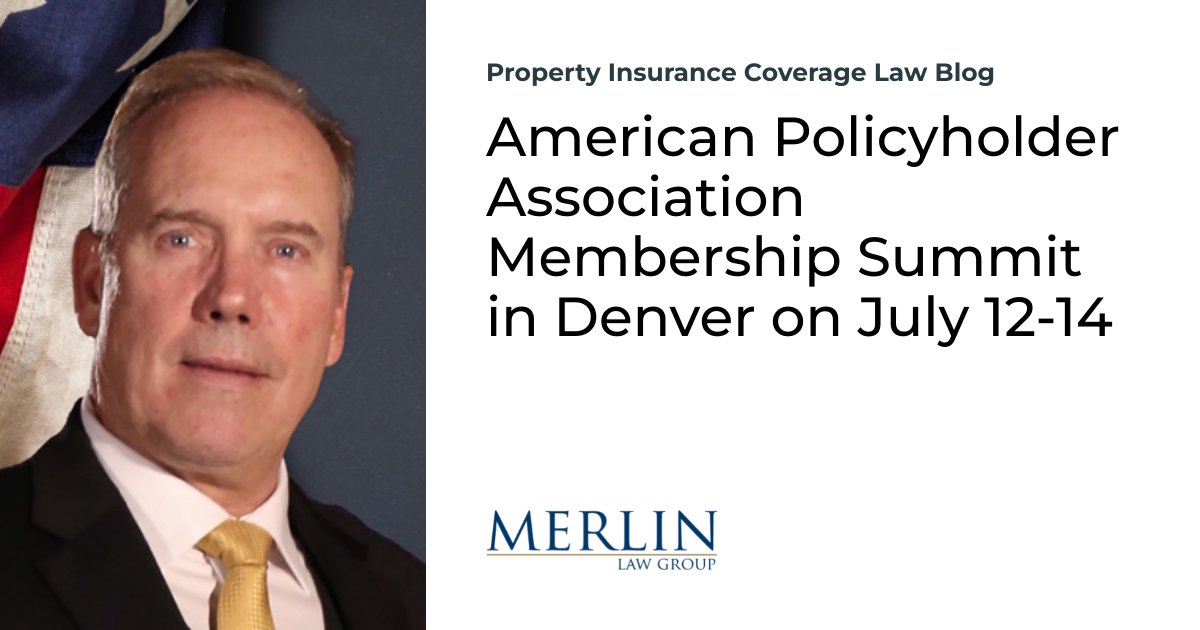 CallowayRoofsFL's tweet photo. American Policyholder Association Membership Summit in Denver on July 12-14 https://t.co/3M0DMPXDnj #callowayroofing #roofinspection https://t.co/UTBAxJC0l8