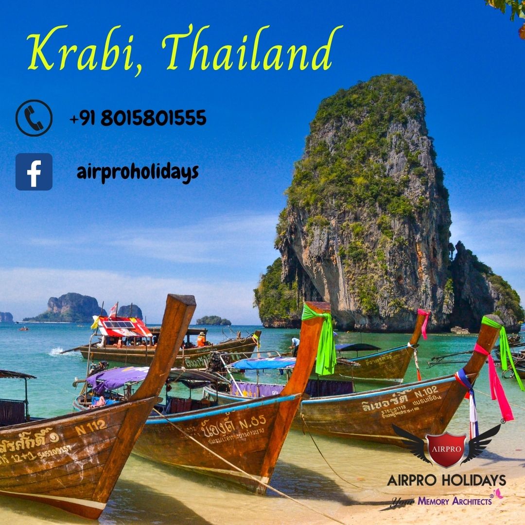 airproholidays's tweet photo. Krabi - Home to Railay Beach, one of the most beautiful beaches in the world. Contact us @8015801555 to plan a vacation to this place. 

#airproholidays #memoryarchitects #thailand #krabi #phiphiislands #railaybeach #travel #holiday #vacation https://t.co/av6X4BnFzs