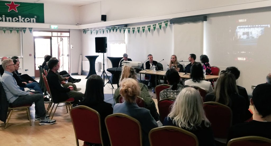 Thank you so much to our wonderful panel, composers; <a href="/NatasaPaulberg/">Sneakers x NFTs</a> <a href="/MichaelFleming_/">Michael Fleming</a>  <a href="/djkormac/">Kormac</a> , moderator Nuala O'Connor and all who attended our 'What's the Score?' event this morning at <a href="/GalwayFilm/">Galway Film Fleadh</a> funded by @BAItweets