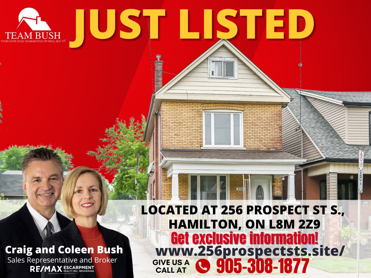 Watch the Virtual Home Tour of our latest home for sale at 256 Prospect St S. and check out more details, go to: 256ProspectStS.site
Call or Text 905-308-1877 to view this home for yourself
#hotlisting #justlisted #virtualtour #hamiltonontario #gagepark #inlawsuite