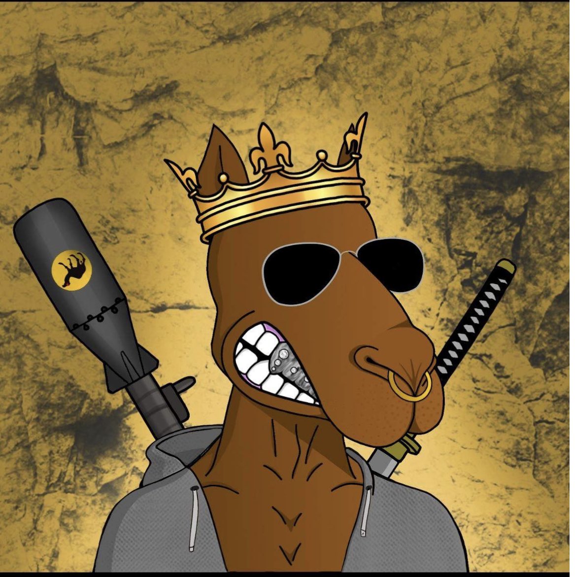TheMisFitDerby's tweet photo. Corrupt Camel #836👑👑

“Let your unique awesomeness and positive energy inspire confidence in others.”💯💯

Let’s all have a great Friday and a even better weekend😎😎

#NFTGiveaways #NFTCommunity #nftart #nfts #SolanaNFT #ETH #Etherum #Solana #fridaymorning #NFTshill https://t.co/3sBuSuKlMC