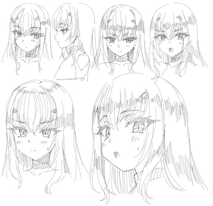 顔を可愛く描けるようになりたいから今日から練習するぞ! 