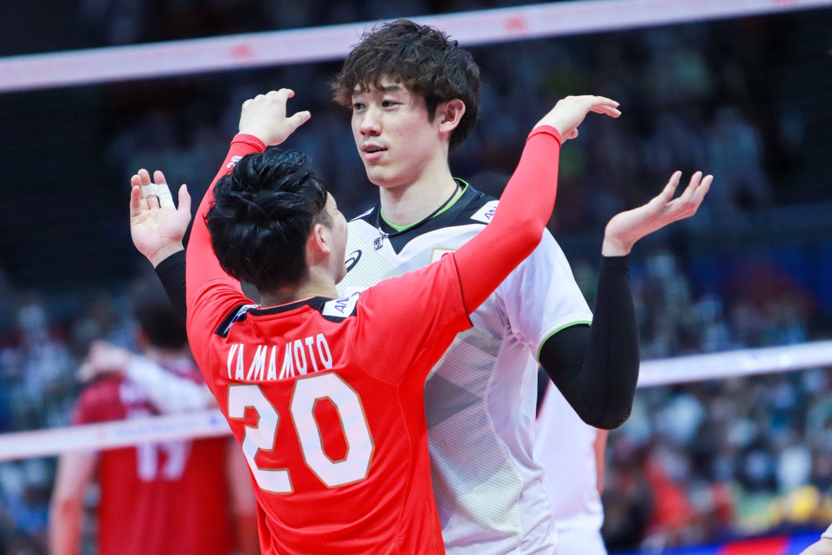 この流れ可愛すぎ #VNL2022 #龍神NIPPON #石川祐希 選手 #山本智大