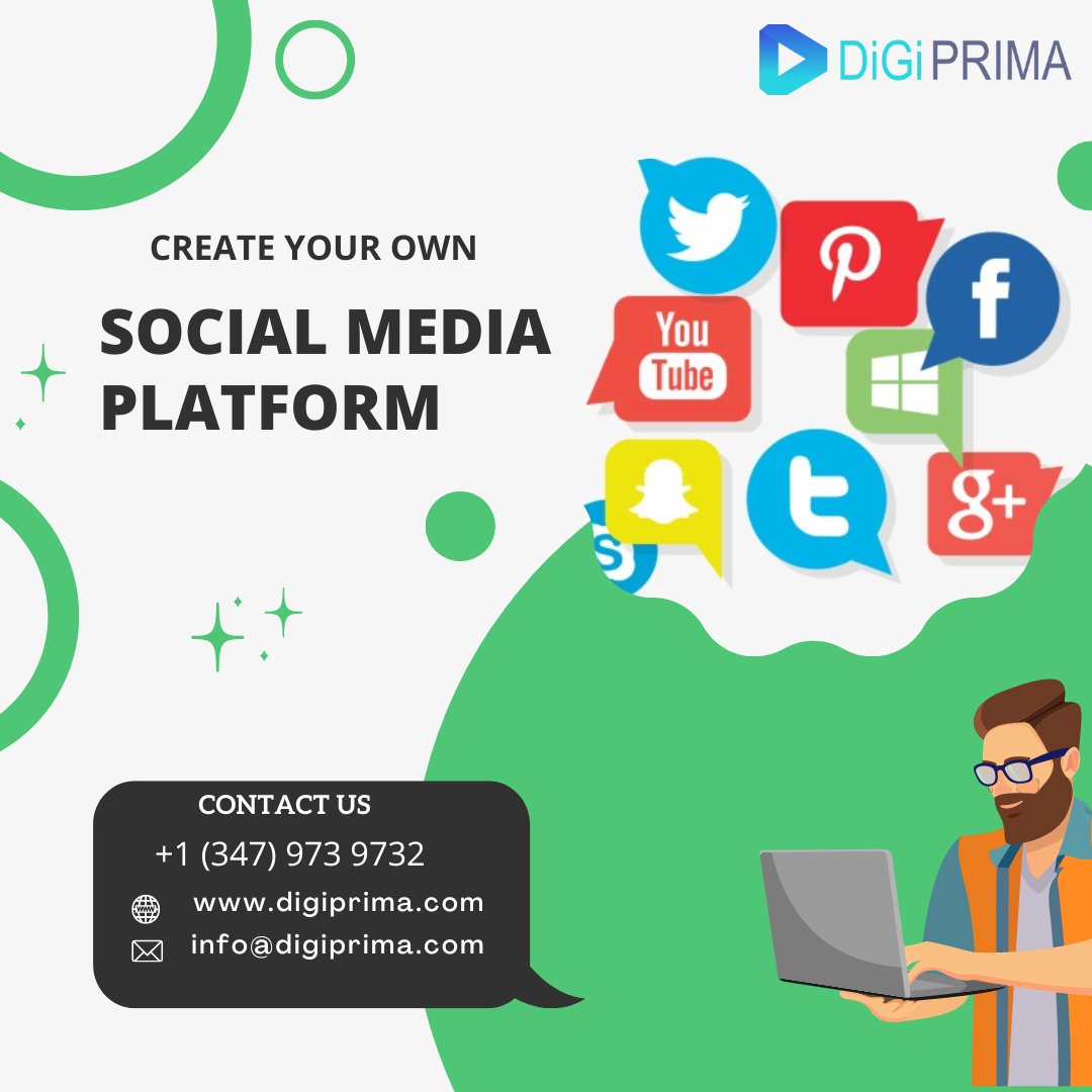 DigiprimaTech's tweet photo. Build your own social network platform with custom and white label design
Request a Demo: https://t.co/vcLeG2f19y

#SocialPlatformDevelopment #SocialmediaDevelopment #createSocialapp #Socialnetworkdevelopment #buildSocialapp #UI #UX #USnews #canadanews @Social_4U @USADesFurniture https://t.co/LAWiyf5a52