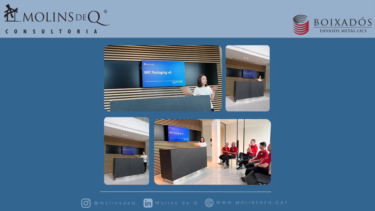 molinsdeQ's tweet image. Ahir la nostra consultora Teresa Soler ( @3asoler ) va impartir un curs de bones pràctiques de manipulació a l'empresa  Boixadós Smart Metal Packaging. 

#formació #curs #manipulació #consultoria #empresa #qualitat #estratègia #iso #isocat #isobcn #futur #sombonssomqualitat