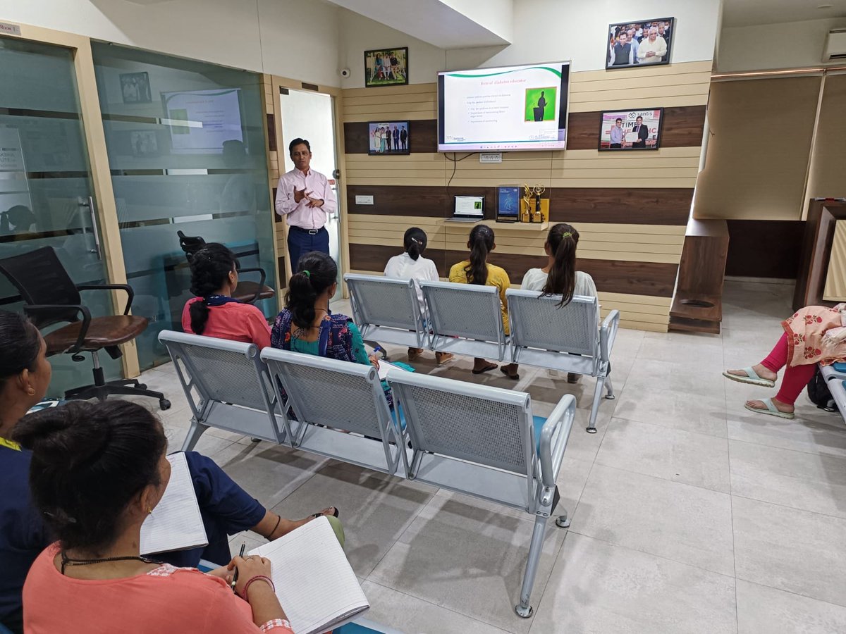 HealthcareRims's tweet photo. Be Educated So That You Can Change The World.
Our Diabetologist @drvpchavda &amp; @DhruviHasnani  addressing the #Diabetes Educational Program Under #NDEP At @HealthcareRims 

#NDEP #NDEP2022 #drvipulchavda #drdhruvihasnani #diabetes #diabetesawareness #diabetescare https://t.co/DnYSzakFpJ