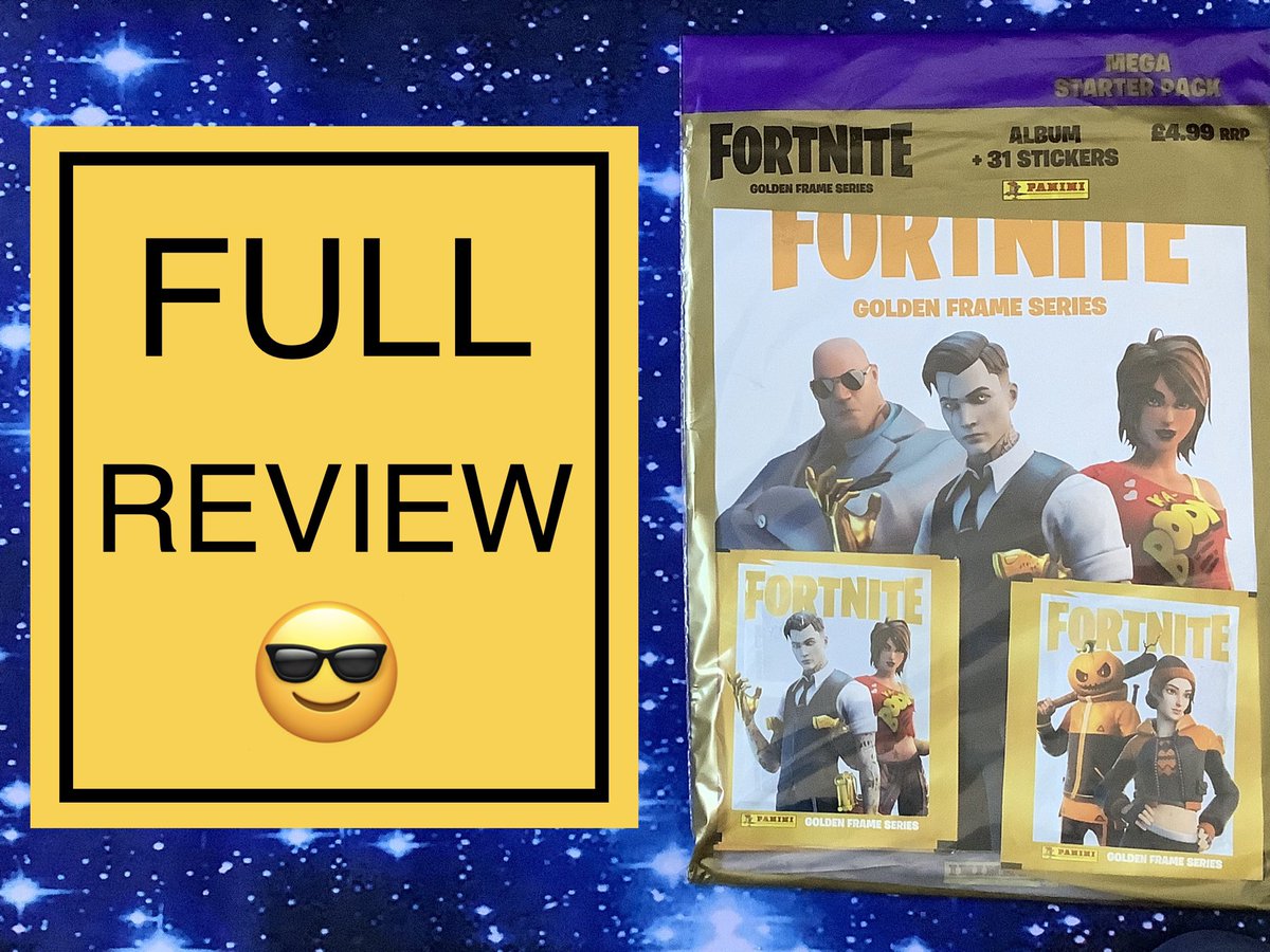 tradingcardboss's tweet photo. Panini Fortnite Gold Frame Series Stickers 2022 ( Full Review) @OfficialPanini @EpicGames #Fortnite #fortnitestickers #stickers #gotgotneed
https://t.co/X6H55XFbTd https://t.co/y8Df5geodW