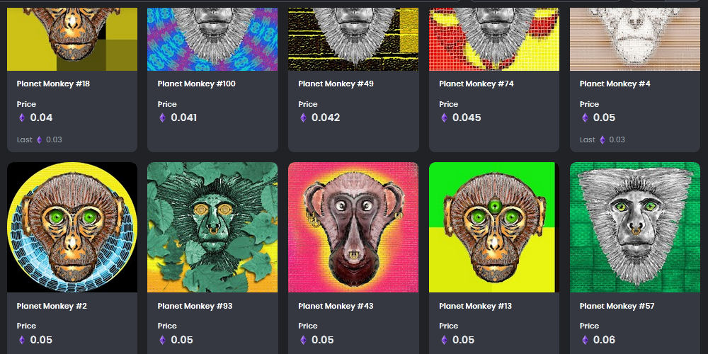spiritualcrafts's tweet photo. It's Looking good so far 🙂
https://t.co/AED83WNT1h
Resales are good to go and you can make an offer on those that are not yet priced (offers of 0.03 or above will be accepted)
Check it out and drop some hearts if you wish
@opensea #OpenSeaNFT #PlanetMonkey #NFTs #Polygon https://t.co/z6U8X2ZkUl