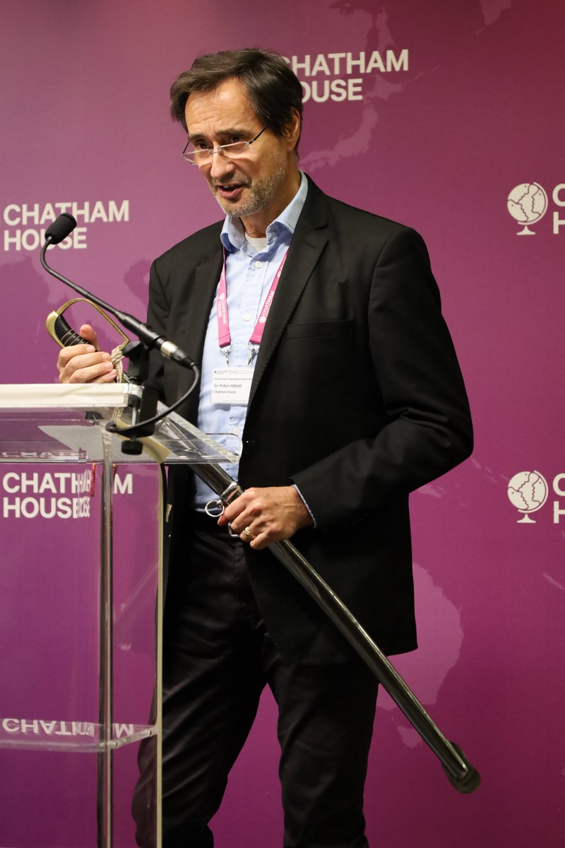 Congratulations to Sir <a href="/RobinNiblett/">Robin Niblett</a>  for his recent KCMG honour! Following a good practice of British supplies to Ukraine, a fitting token of appreciation from Polish friends to a new knight - just in case when a sword could be stronger than a pen…