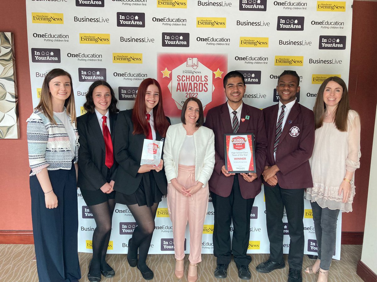 TheBarlowRC's tweet image. Congratulations to all the finalists and winners at the MEN School Awards 2022.

Team Barlow brought home 2 wins, Team of the Year and the Wellbeing Award. You can read more about this in our end of term newsletter coming soon.

@SchoolsAwards
#MENSCHOOLS2022
#TheBarlowRC