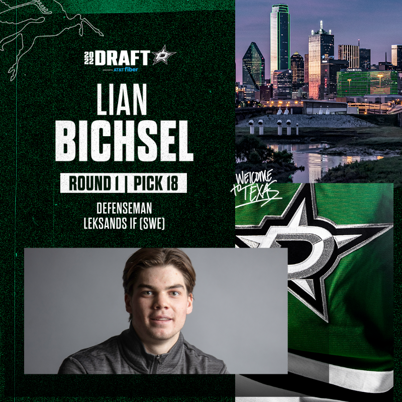 DallasStars's tweet photo. Welcome home, Lian!

Get to know our new defenseman 👇

@ATT | #TexasHockey
