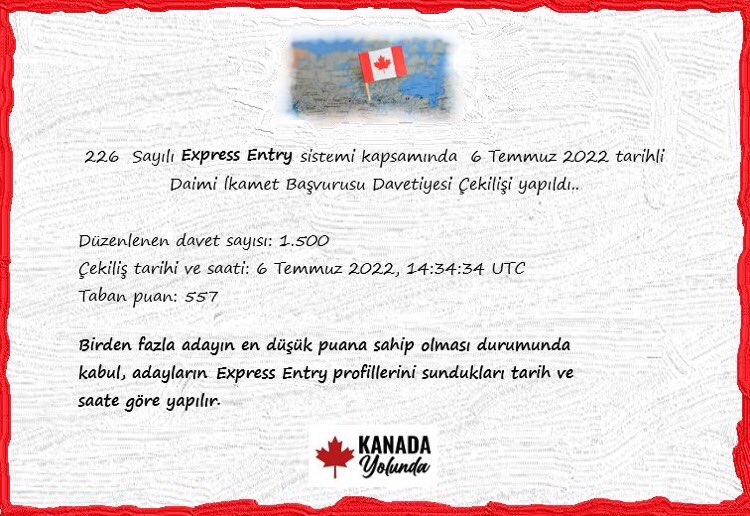 #Kanada #gocmenlik #ExpressEntry #KanadaYolunda