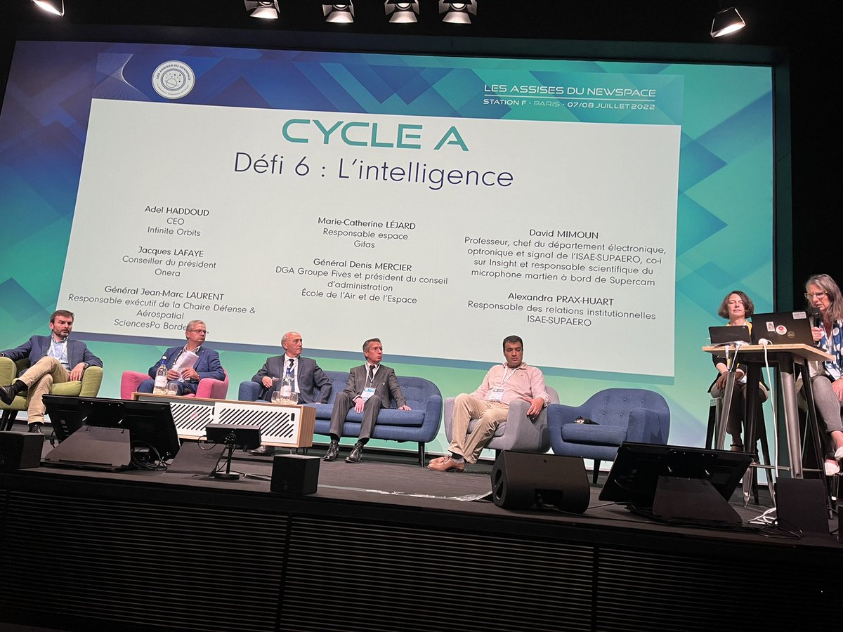 Way4Space's tweet image. Aux @AssisesNEWSPACE les recommandations du défi L’intelligence débattues par @aeris_news @ISAE_officiel @onera_fr @Ecoledelair

1️⃣Former une nouvelle génération d’ingénieurs
2️⃣Donner une impulsion nouvelle aux CSU
3️⃣Mettre l’expertise des chercheurs à disposition des #spacetech