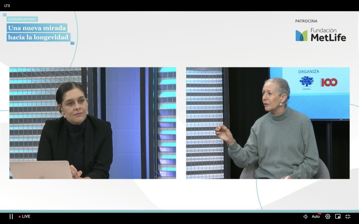 "Queremos cambiar la mirada de la sociedad hacia las #personasmayores y también hacer grandes cambios en políticas publicas" Ximena Abogabir <a href="/travesia100/">travesia100</a> #fundacionmetlife