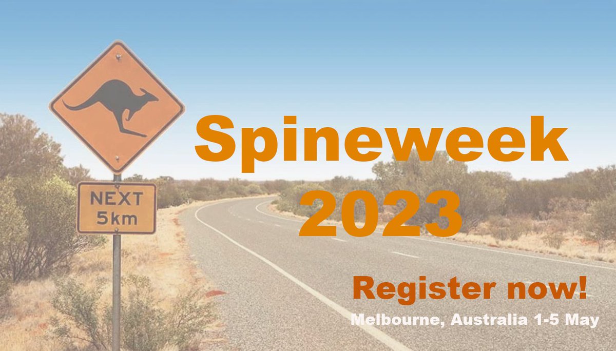 Registrations are open: spineweek.org/registration #spineweek2023