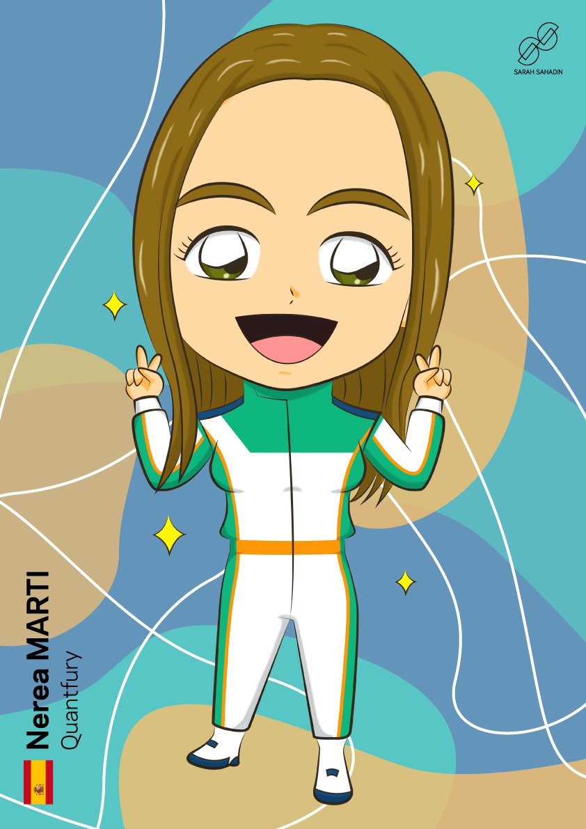 Chibi @nereamarti32 🇪🇸 - @quantfury - @WSeriesRacing 💖 [NOTE: Please leave a credit when repost this work and DO NOT PLAGIARISE/REPRODUCE IT.] #wseries #femalesinmotorsport #art #anime #manga #chibi #racing #motorsport #SupportArtists #ArtistOnTwitter