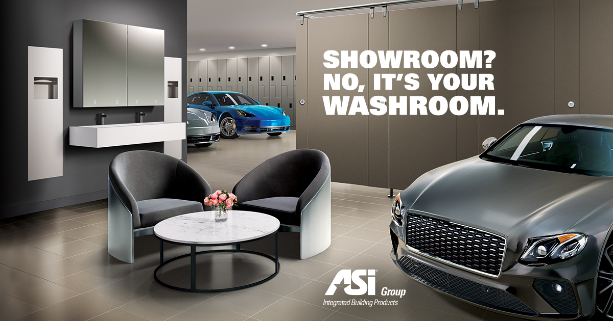 ArchRecord's tweet photo. Whoever said the washroom (the most frequented room in any building) shouldn’t be as nice as the showroom? @AsiGrp just gave the washroom a makeover—you can too. 
https://t.co/dwikdcKHEX
#BasisOfDesign #ASIgroup #piatto #velare #alpaco #ad https://t.co/etlnye5OtQ