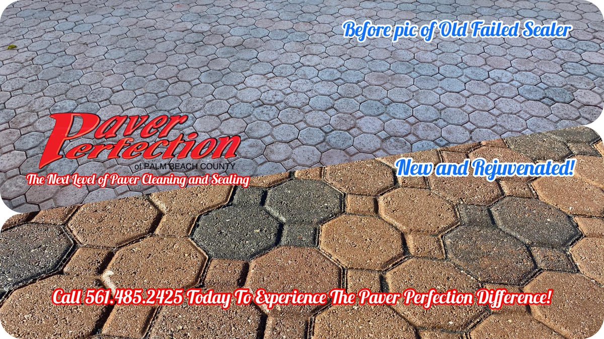 Ready for Next Level of Paver Sealing &amp; Restoration? 
At Paver Perfection we can strip the old sealer with our custom made proprietary equipment. The next day we stabilize the joints with joint sand &amp; we spray 1 coat of Mauhi Enhancing sealer &amp; 2 topical coats of Tarpon Sealer.