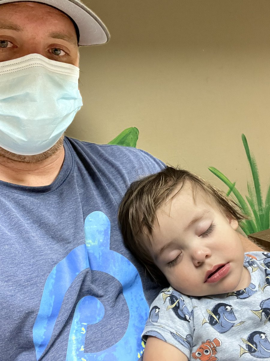 Test results came back for this big guy. Severe RSV. 

Praying for quick healing. We have to do 6 breathing treatments a day 😭