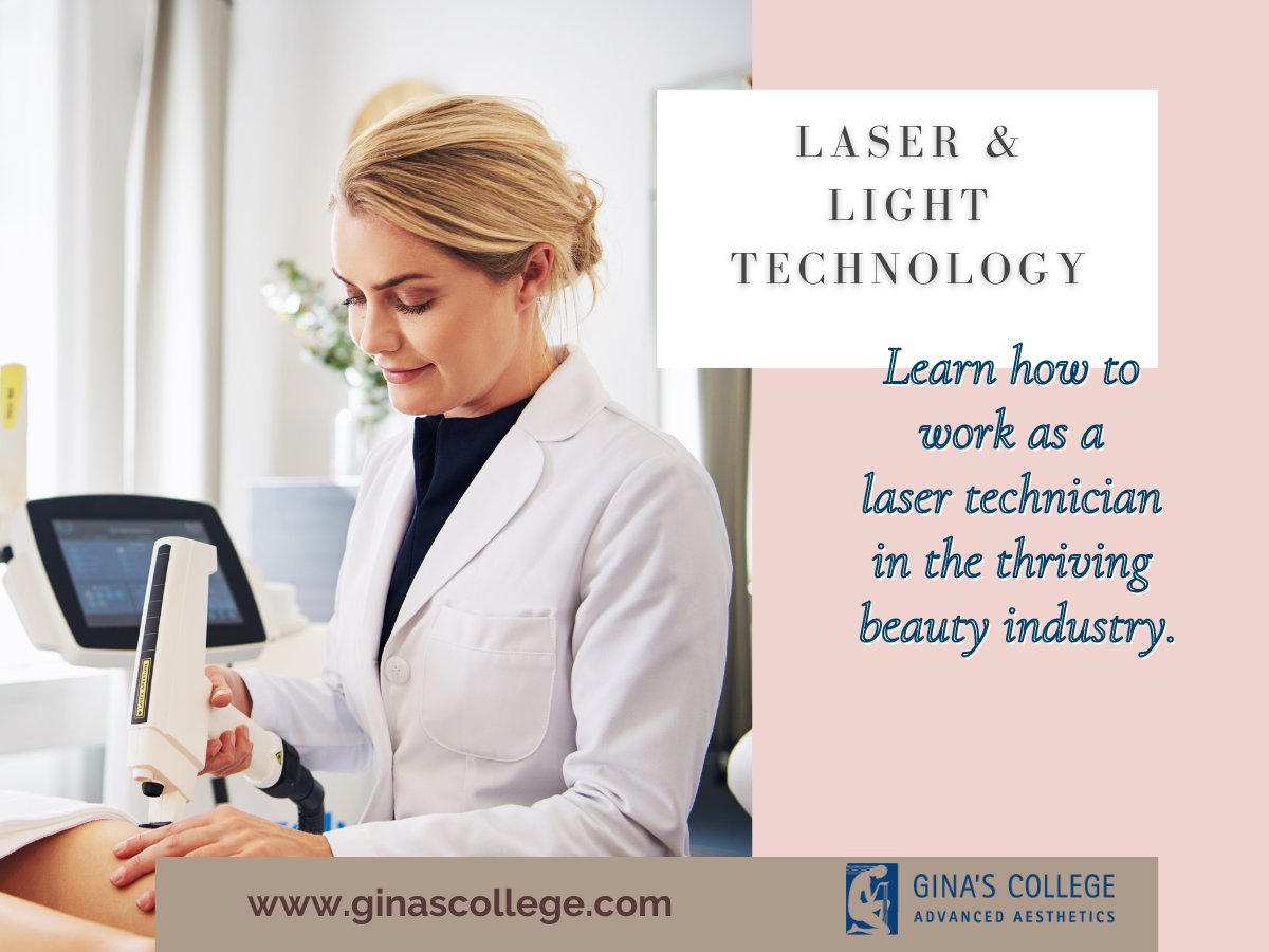 GinasCollege's tweet photo. Do you wish to work as a laser technician in beauty clinics and medical spas? Get your certification today and work in a thriving sector of the beauty industry! 🎓 Call us for more info.

👉 https://t.co/XStuJJaxLI

#beautyindustry #beautyschool #medicalaestheticstraining https://t.co/31WCXrcBoX