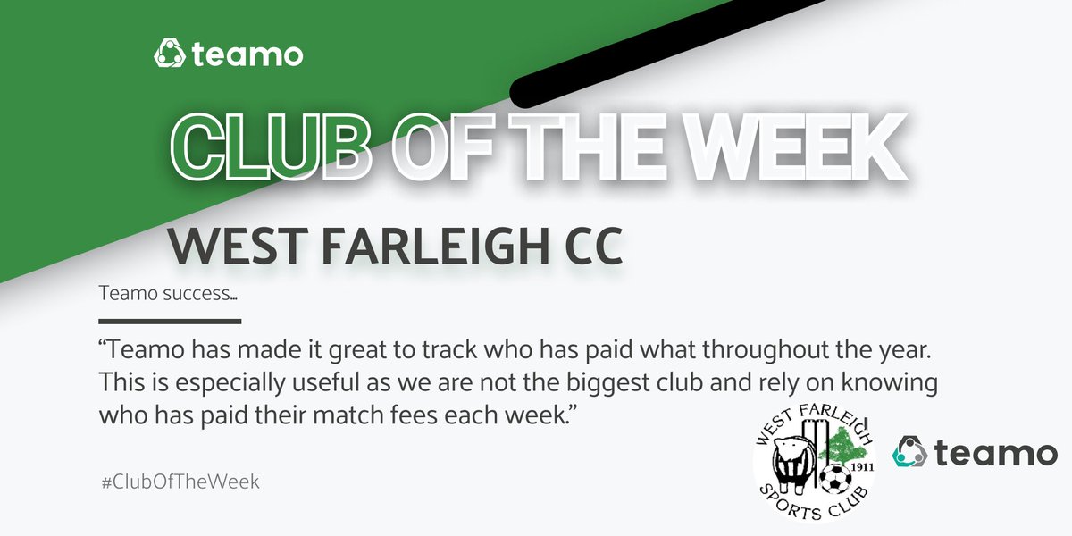 teamo_chat's tweet photo. 🔥Club Of The Week Is Back!!!🔥

West Farleigh Cricket Club is this weeks club of the week 👏

Check out what they had to say about their work with Teamo 😎

#clubmanagment #Teamo #Cluboftheweek https://t.co/SPM9E5zG5l